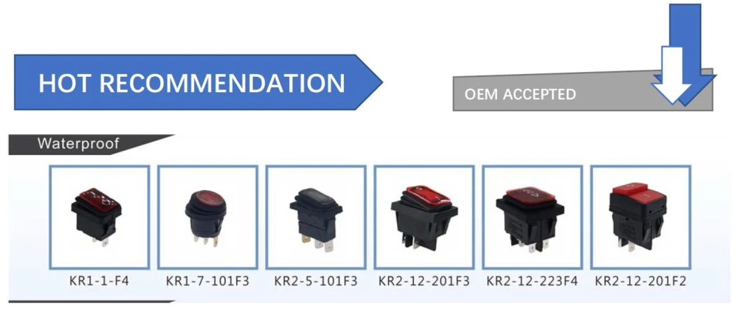 Rocker Switch 3 Pin Kcd1 10A 250V AC Electrical Single Pole