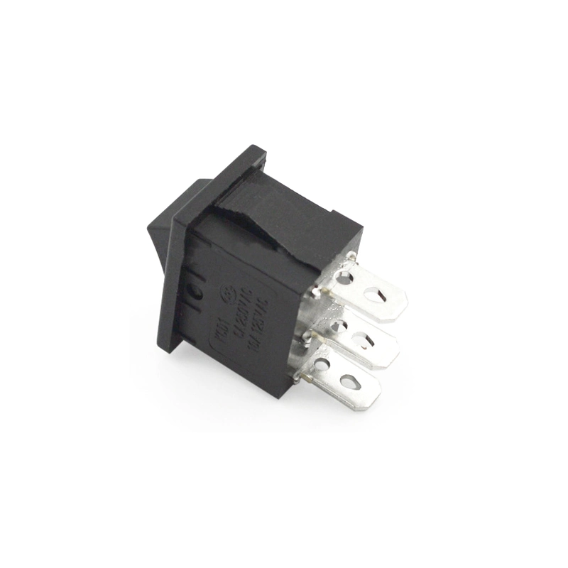 Best Selling Rocker Switch Power Switch Kcd1 Rocker Switch 1p3t 3-Position Black Rocker Switch