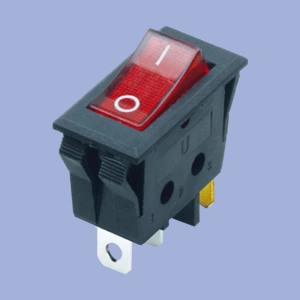 Kcd4-201n Double Throw Dpst on-off Neon Lamp Kcd4 Rocker Switch