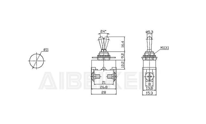 Tipos de interruptor de palanca de encendido y apagado automático con botón pulsador eléctrico