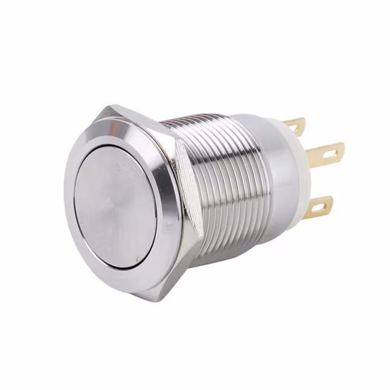 Wdele 16 mm momentáneo enganche DC 12 V LED impermeable interruptor de botón de metal