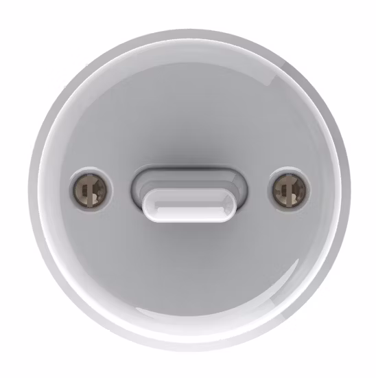 Interruptor de pared ligero giratorio montado en superficie vintage de porcelana de 70 * 63 mm para electrodomésticos fabricado en China