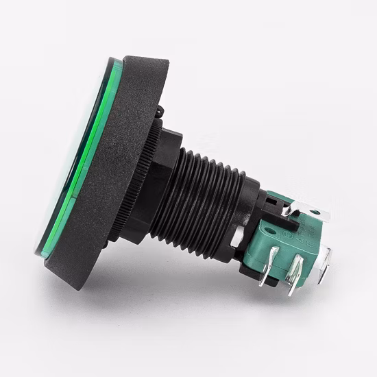 Interruptor de botón pulsador de máquina de juego Micro LED Big Dome de 24 mm