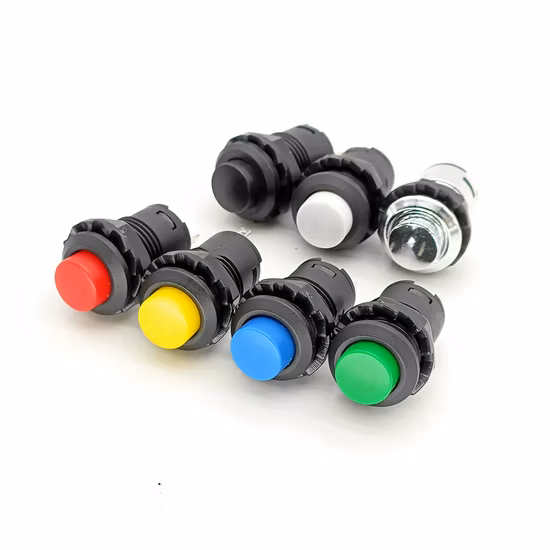 Interruptores de botón pulsador momentáneos/de bloqueo automático Ds427 Ds428 12 mm