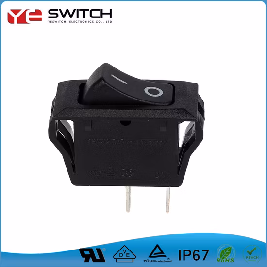 Interruptor basculante eléctrico con certificación UL a prueba de agua IP67 Interruptor eléctrico iluminado con LED 25A 250VAC Micro interruptor basculante para autopartes
